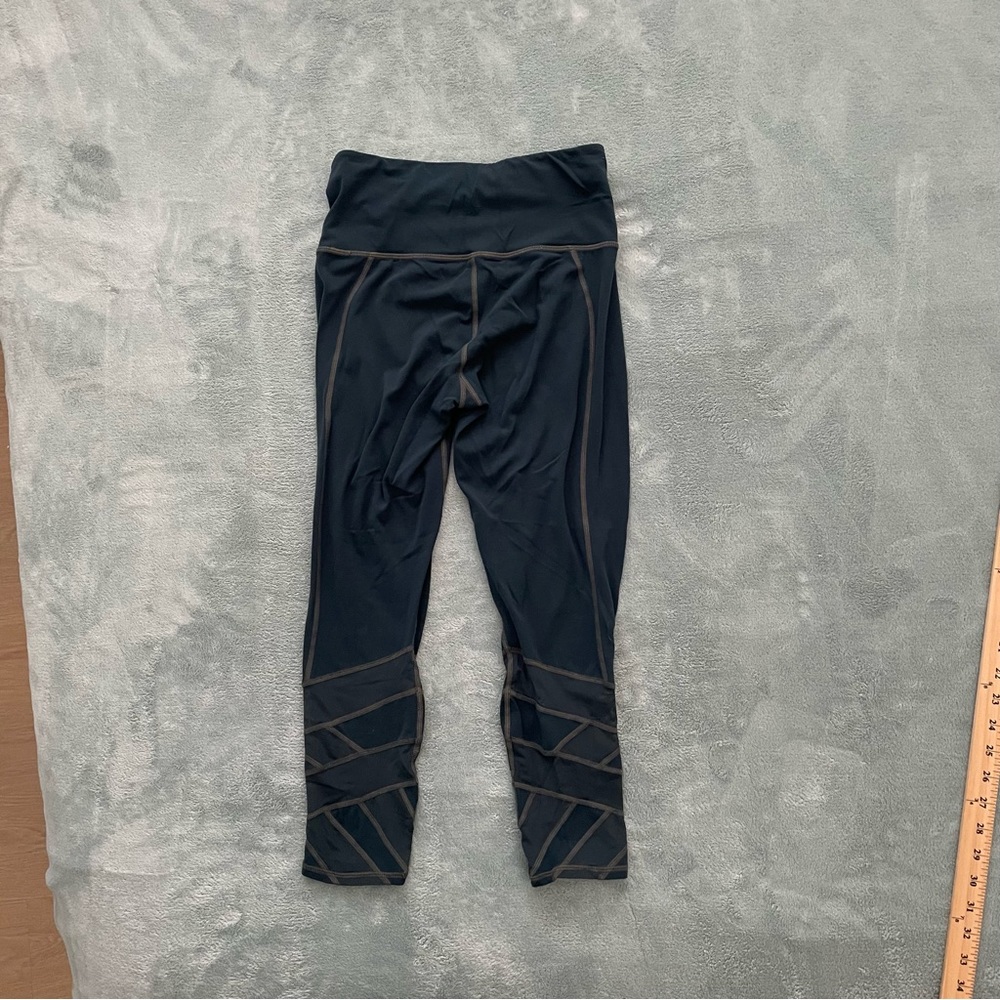 Ouges Leggings Navy Blue Size Medium Gently Worn … - image 3